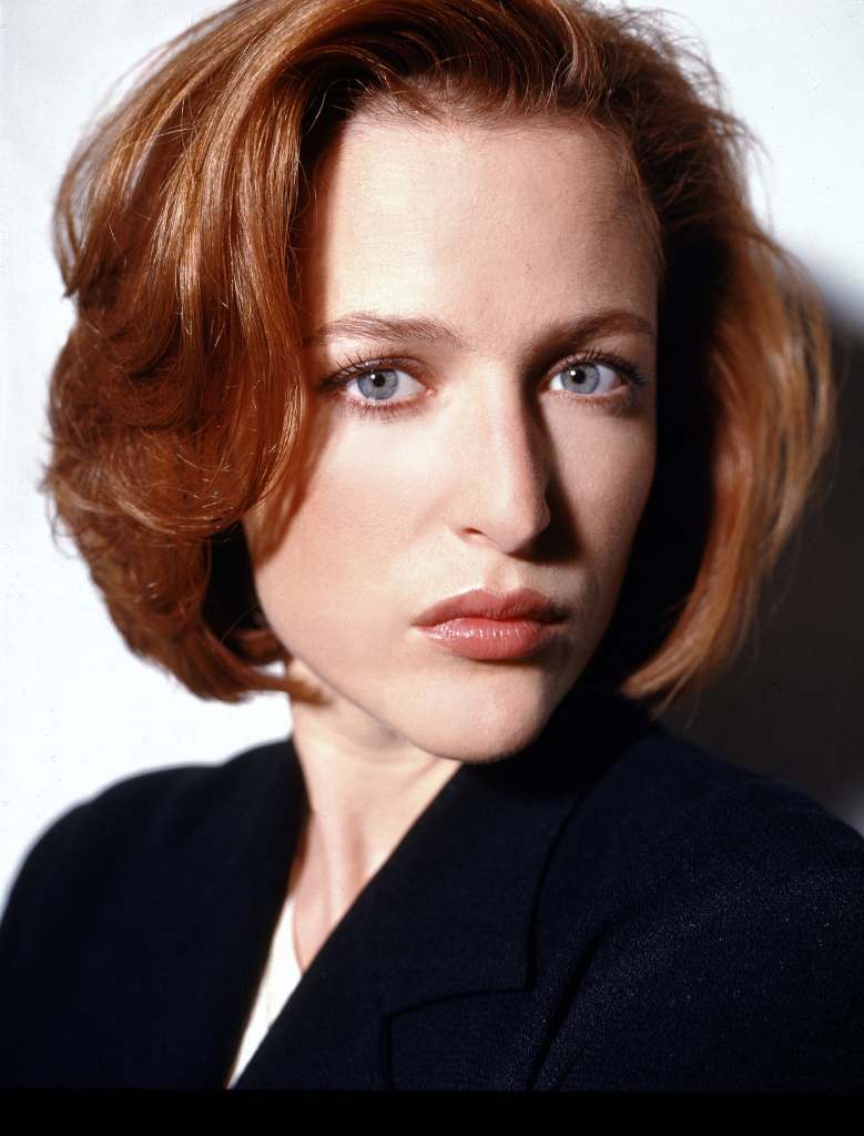 Gillian Anderson in her redheaded Dana Scully days