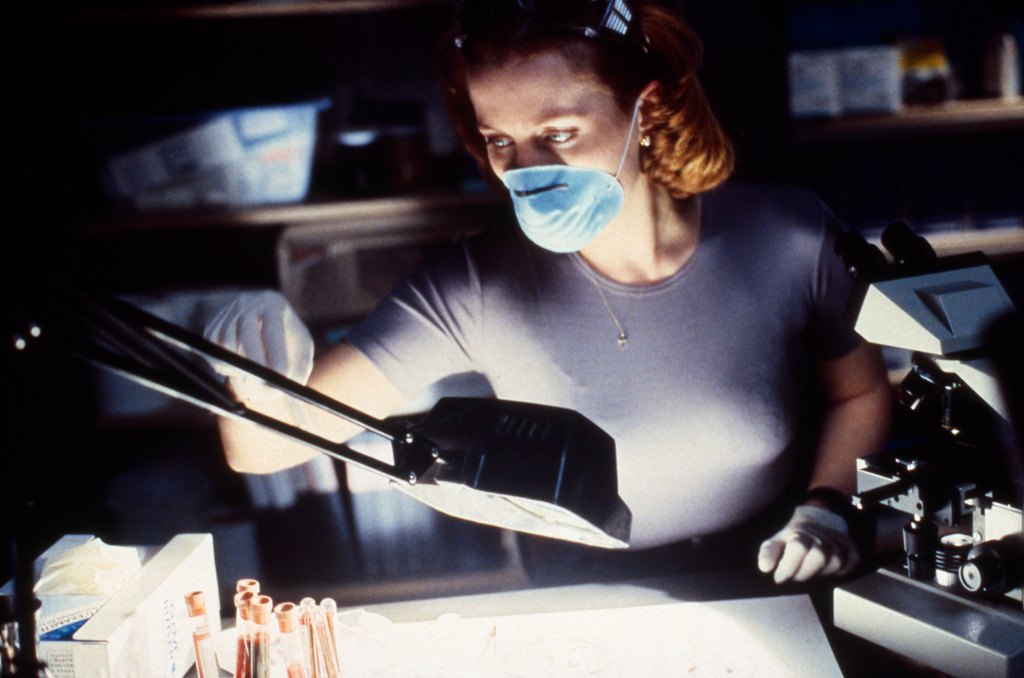 Gillian Anderson pursues scientific interests in The X-Files