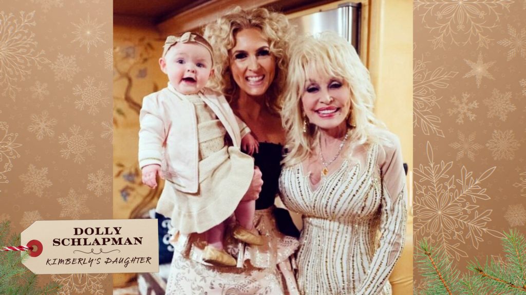 Kimberly Schlapman, her daughter, Dolly, and Dolly Parton