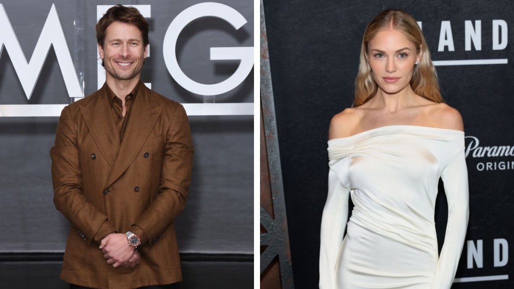 Left: Glen Powell 2025; Right: Michelle Randolph in 2025