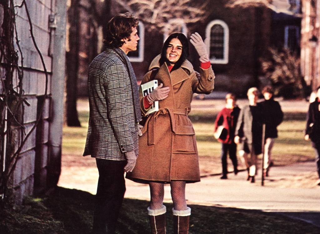 Ryan O'Neal and Ali MacGraw in Love Story