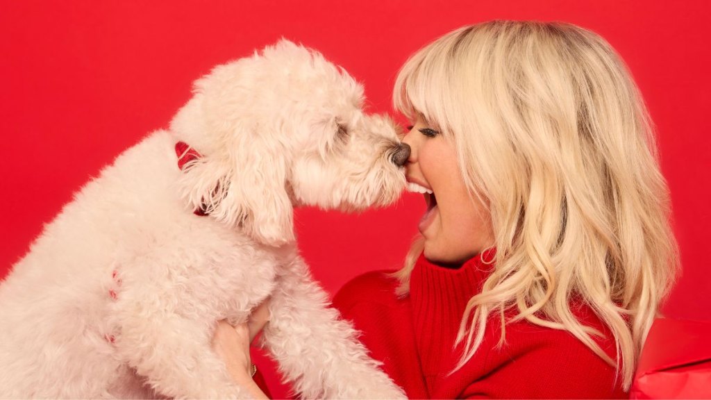 Natalie Grant and her dog in 2025