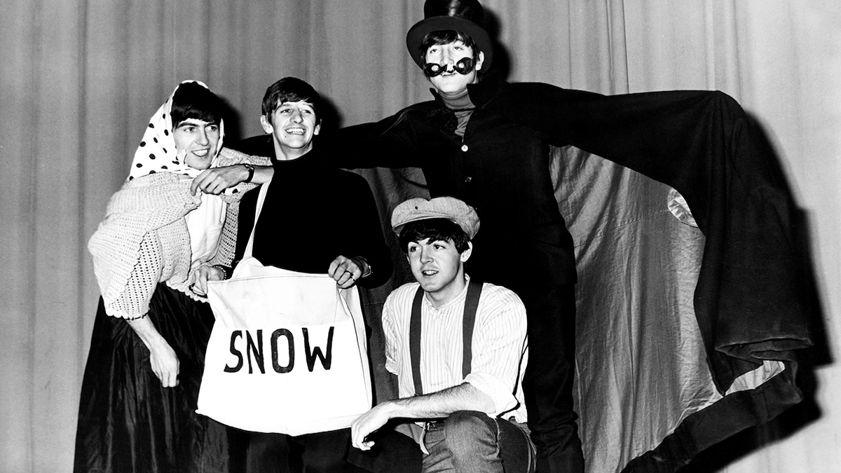 The Beatles in a Christmas Pantomime at Astoria Cinema in Finsbury Park, London, late 1963-early 1964