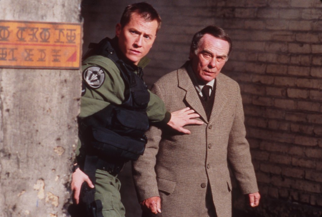 STARGATE SG-1, Corin Nemec, Dean Stockwell, 'Shadow Play,' (Season 6, Episode 7, aired Jul 26, 2002), 1997-2007.