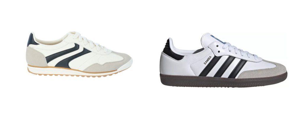 Walmart and Adidas sneakers