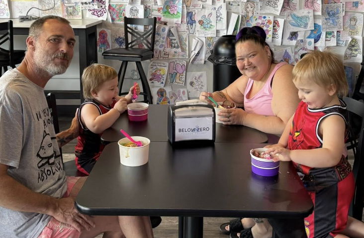 Amy Slaton, Brian Lovvorn, and Amy's two sons