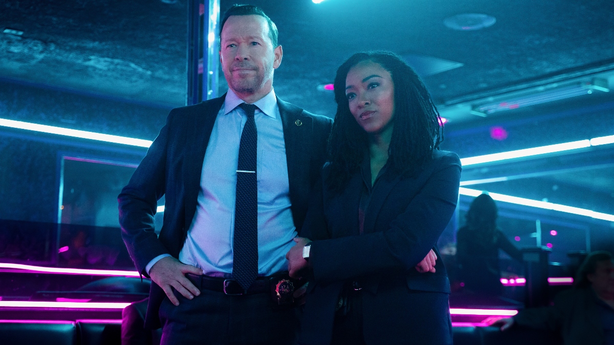 Donnie Wahlberg as Danny Reagan and Sonequa Martin-Green as Lena Silver, Boston Blue, 2025