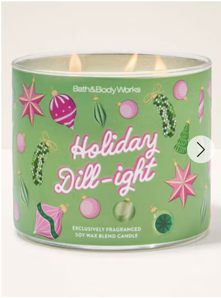 'Holiday Dill-ight' candle