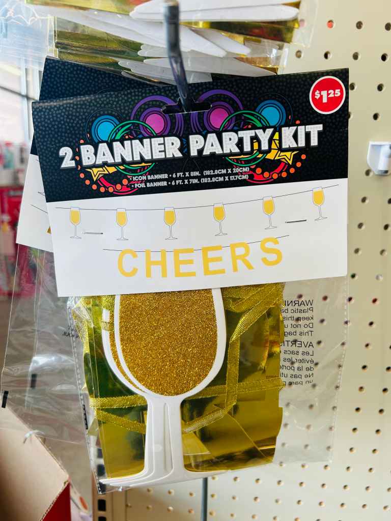 Gold banners