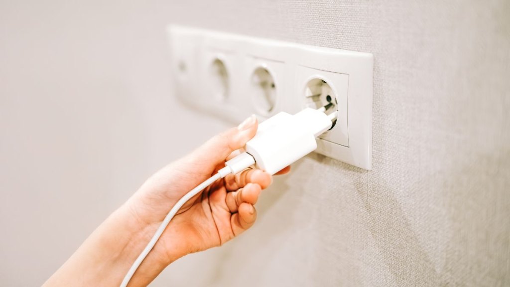 plugging in electronics