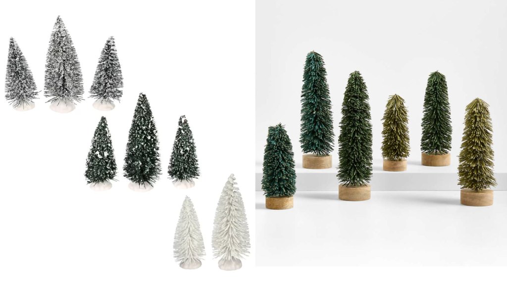 Dollar Tree Mini Trees / Crate & Barrel Mini Trees