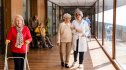 Women walking in nursing home, which is prone to Legionnaire's disease