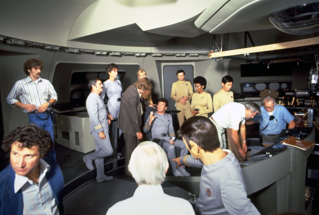Star Trek creator Gene Roddenberry visits the set