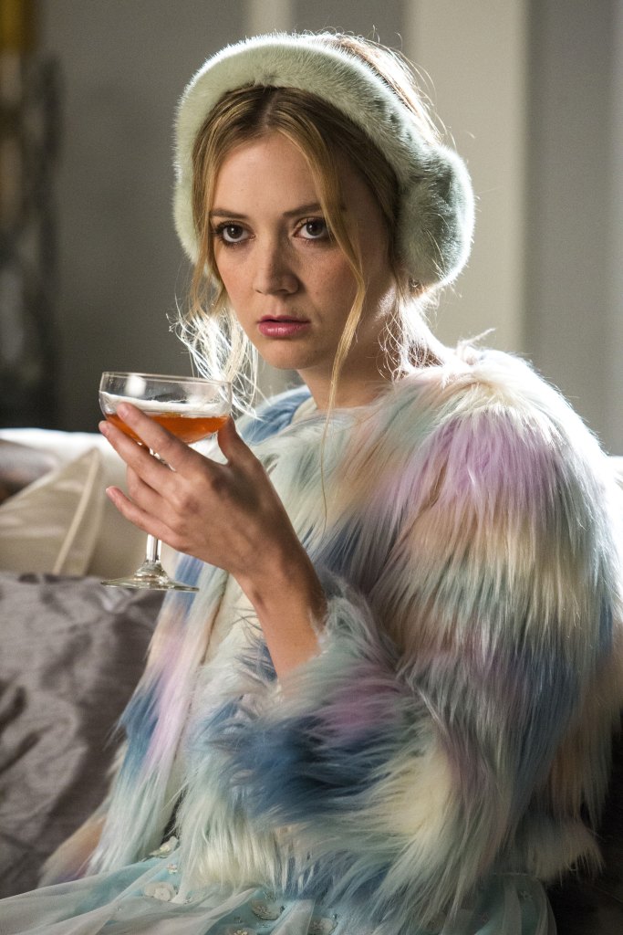 Billie Lourd wears her Princess Leia inspired ear muffs in Scream Queens (2015)
