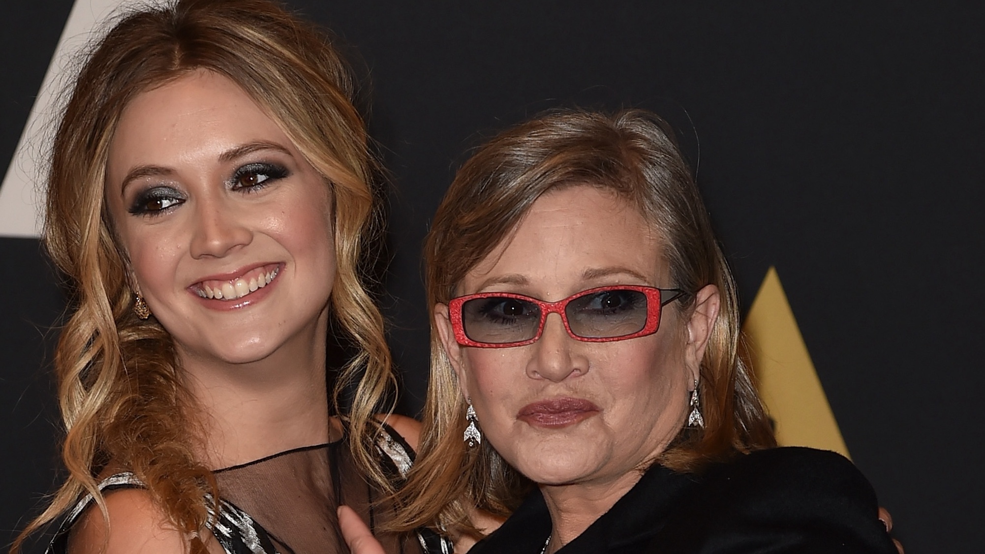Billie Lourd and Carrie Fisher in 2015