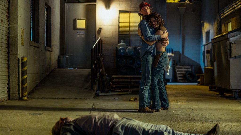 Jacob Lofland and Paulina Chavez in 'Landman' Season 2