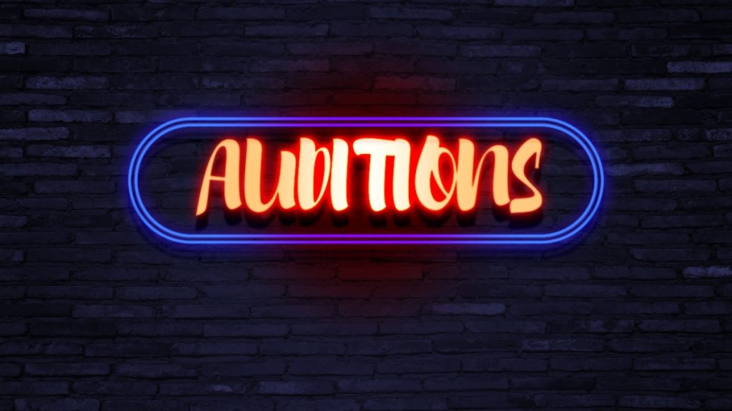 Auditions sign