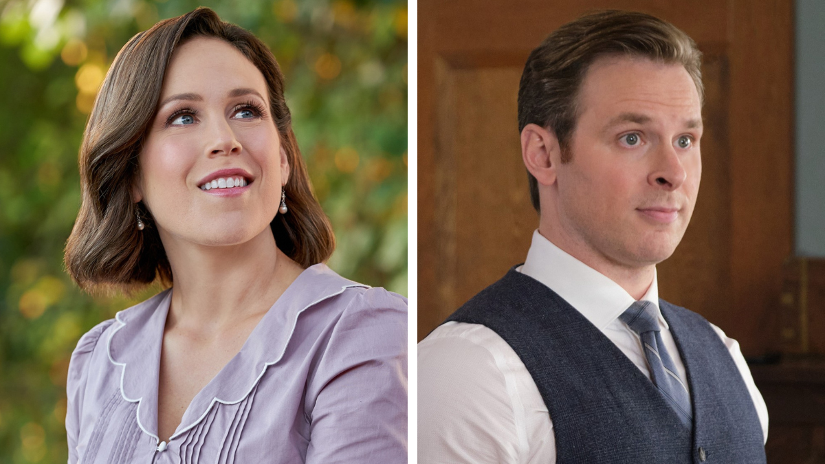 Erin Krakow and Ben Rosenbaum in When Calls the Heart