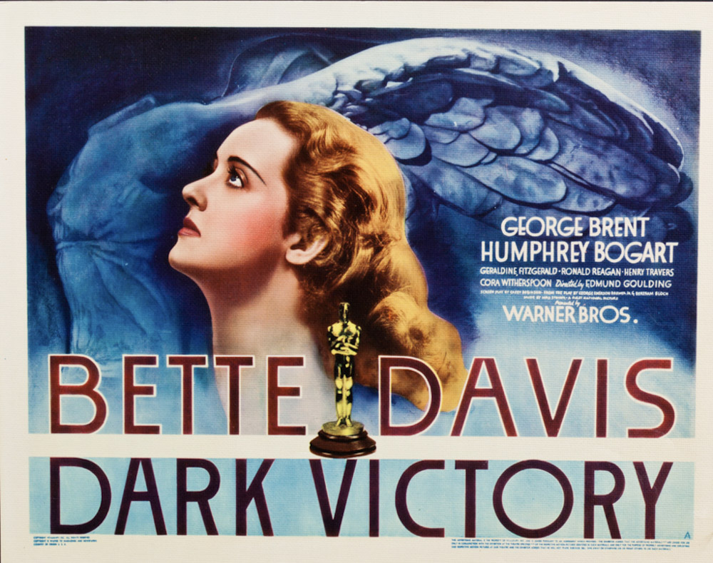 A poster for the 1939 melodrama Dark Victory