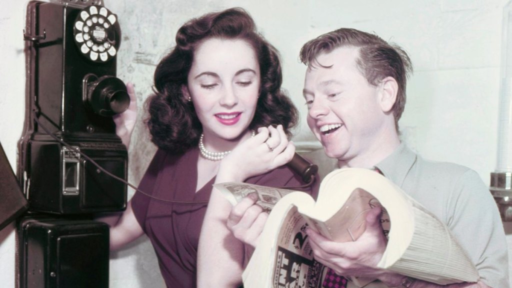 Elizabeth Taylor and Mickey Rooney in 1947