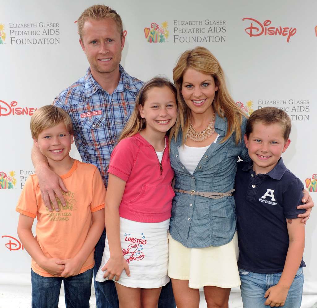 Valeri Bure, Candace Cameron Bure and their three children, 2010
