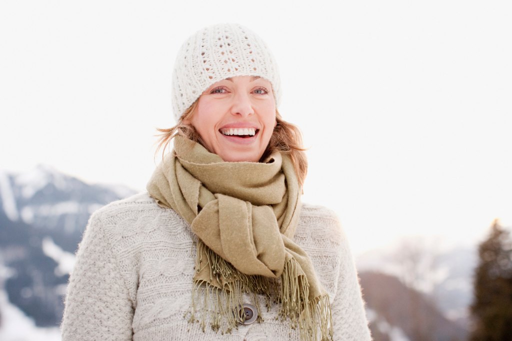 woman in winter hat
