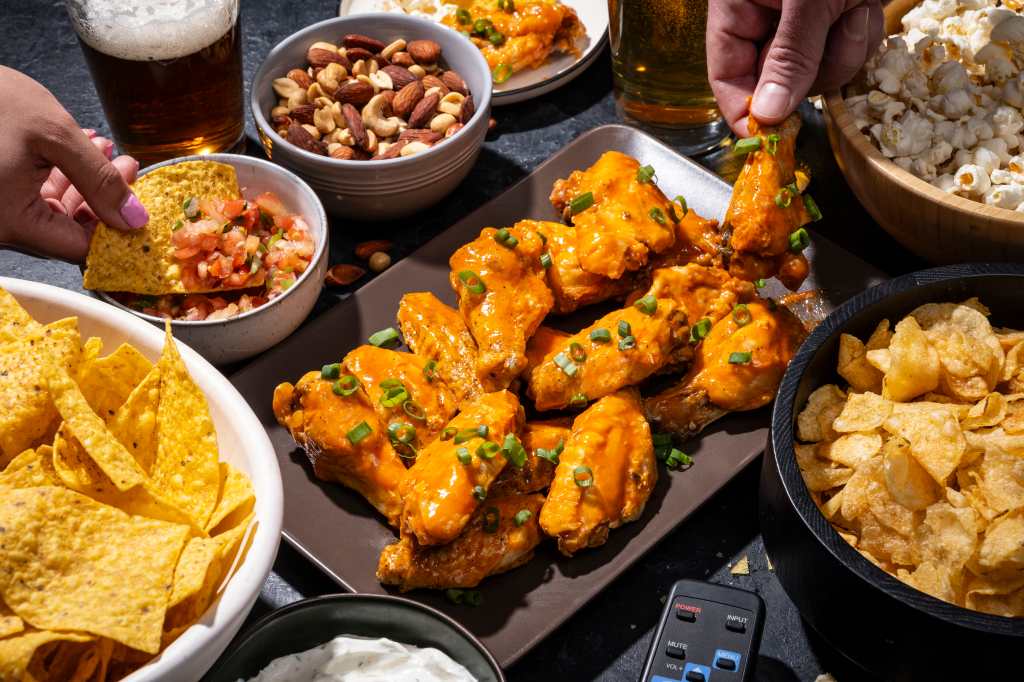 super bowl food spread