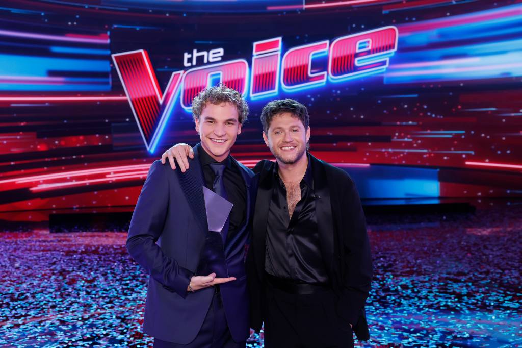 Aiden Ross and coach Niall Horan