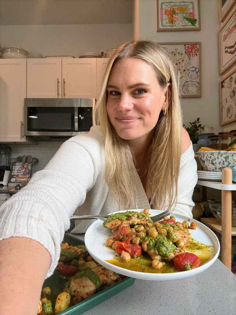 Jenn Lueke with plate