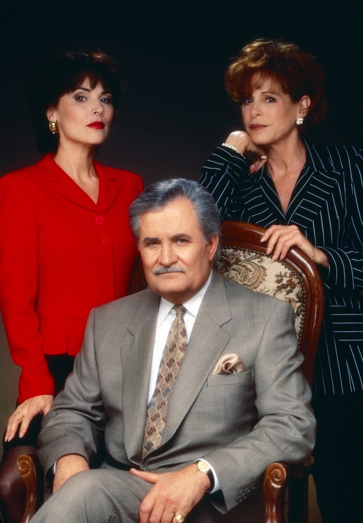 John Aniston, Lauren Koslow and Louise Sorel in a promotional portrait for Days of Our Lives (1996)