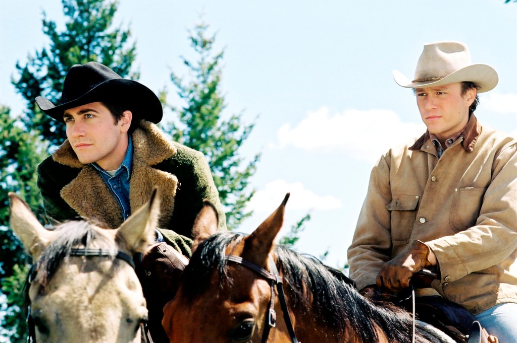 Jake Gyllenhaal and Heath Ledger in Brokeback Mountain