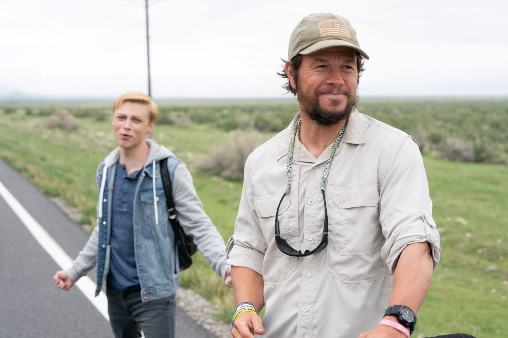 Reid Miller and Mark Wahlberg in Joe Bell