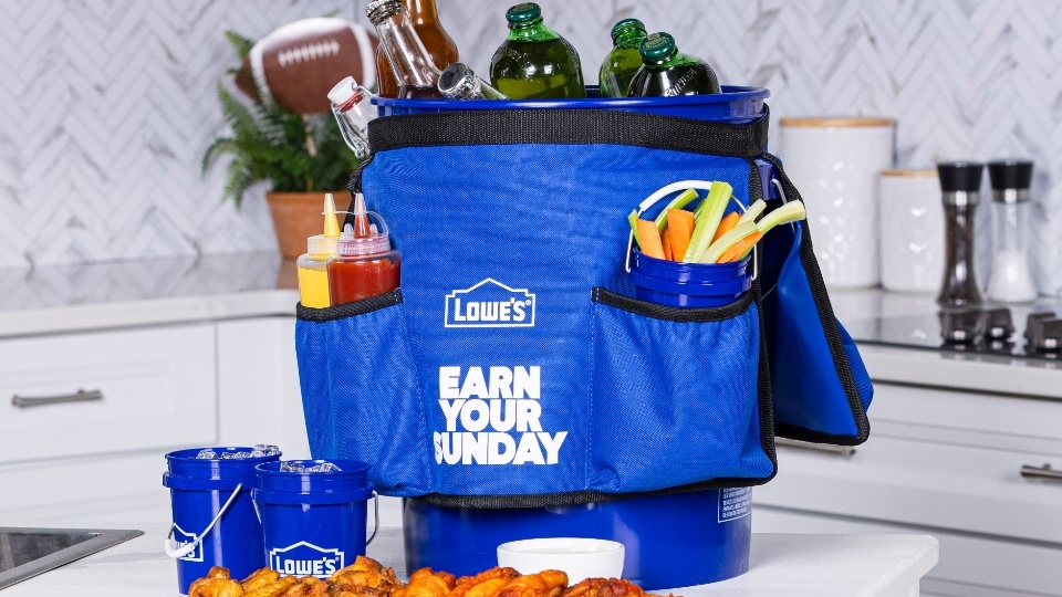 Lowe's $15 Bucket Belt = Best Super Bowl Hack Ever