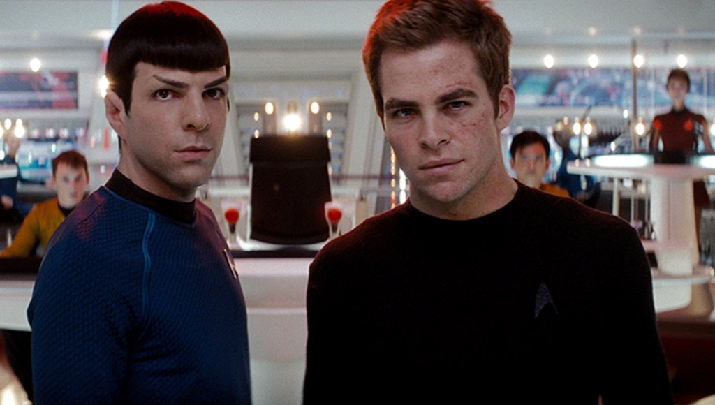 STAR TREK, from left: Zachary Quinto, Chris Pine, 2009.