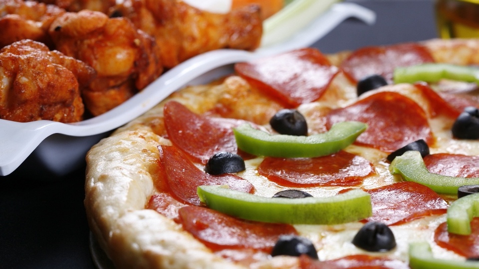 Pizza and wings