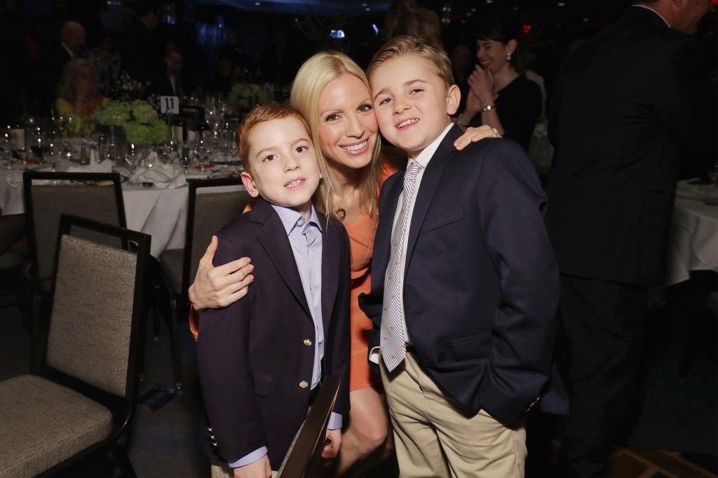 Liza Huber with her sons, Brendan and Royce Alexander Hesterberg, in 2017