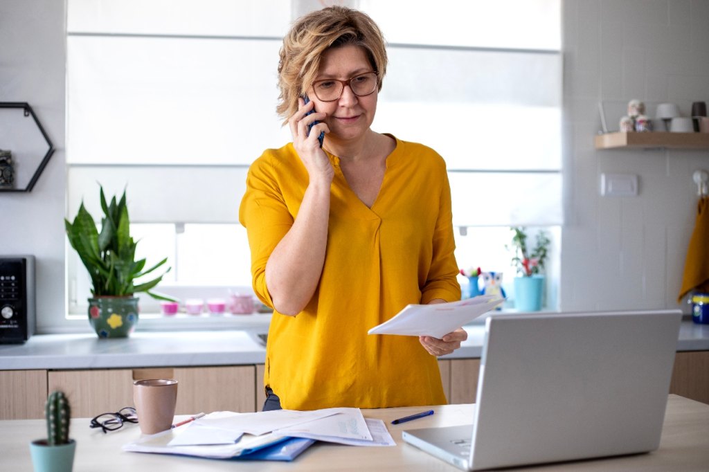 Woman on the phone