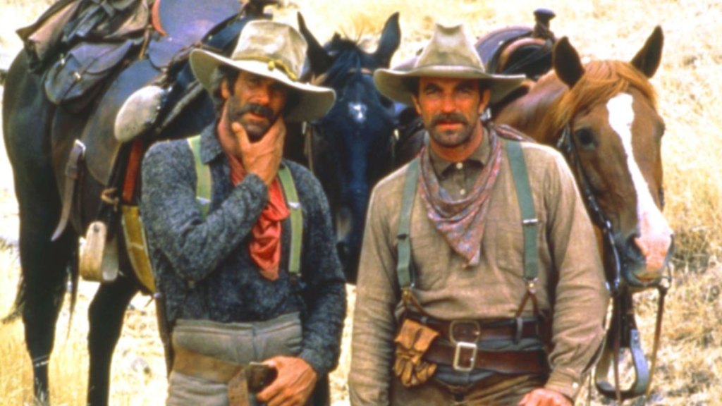 Tom Selleck and Sam Elliott in 1982
