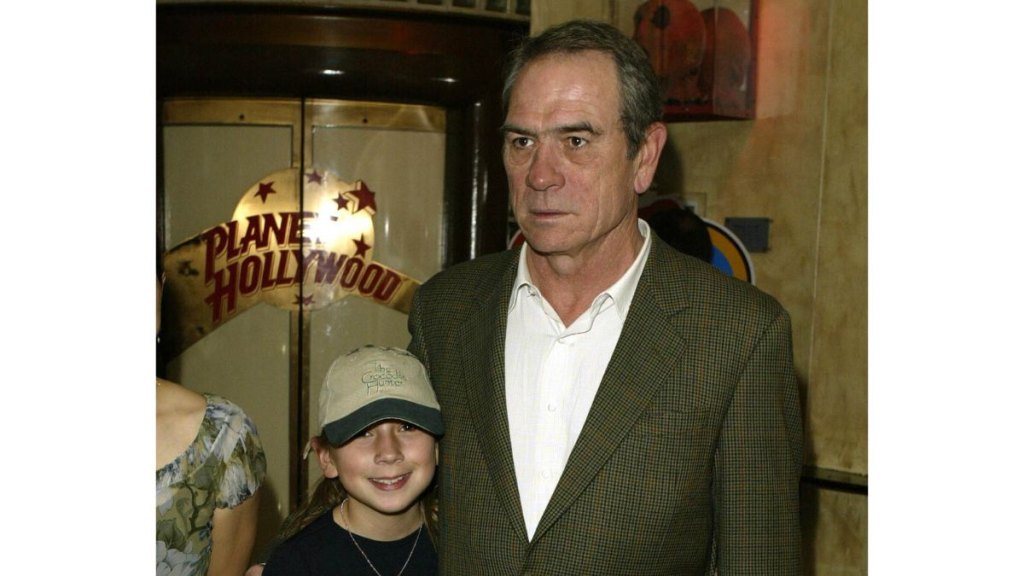 Tommy Lee Jones and Victoria Kafka Jones in 2002