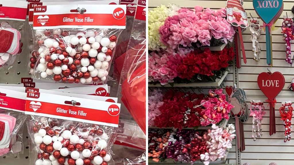 Dollar Tree Valentine's Day flowers