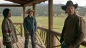 Kelsey Asbille as Monica Long, Brecken Merrill as Tate Dutton, Luke Grimes as Kacey Dutton, Yellowstone