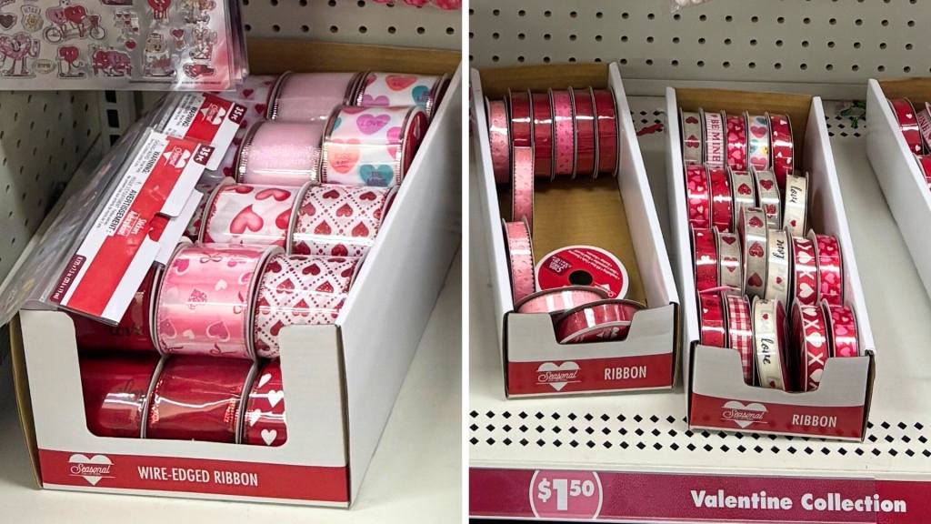 Dollar Tree Valentine's Day ribbon