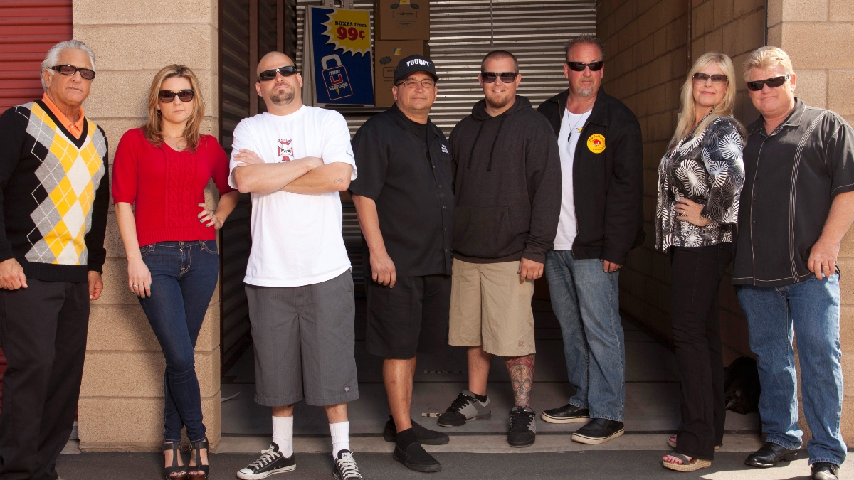 Barry Weiss, Brandi Passante, Jarrod Schulz, Dave Hester, Brandon Sheets, Darrell Sheets, Laura Dotson, Dan Dotson, Storage Wars, 2012