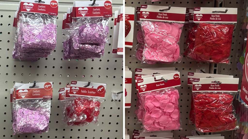valentine's table scatter