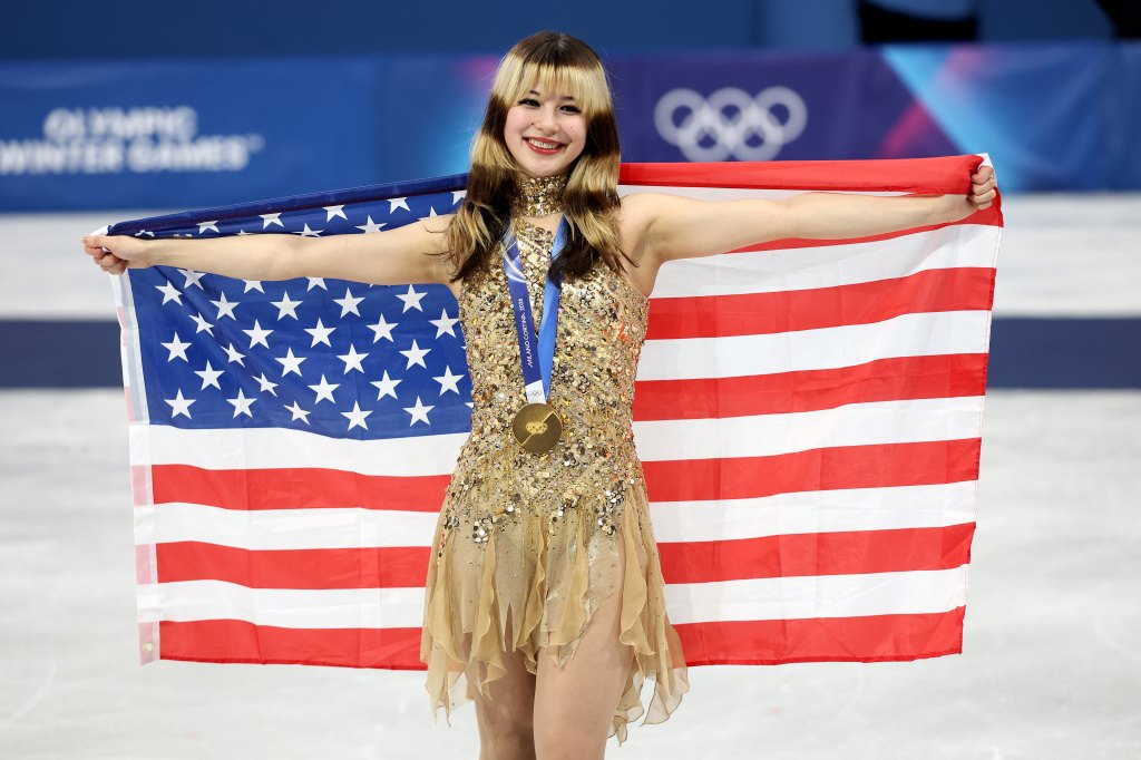 Alysa Liu with her gold medal at the 2026 Winter Olympics