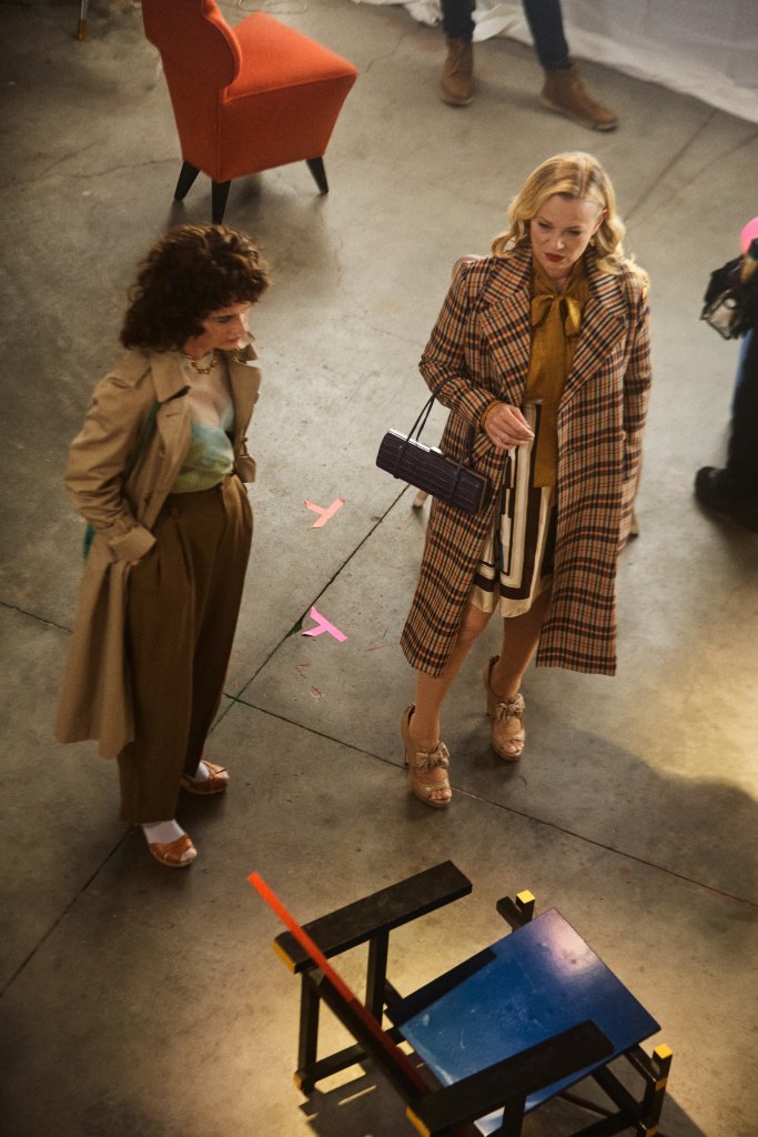 Robin Tunney and Samantha Mathis behind the scenes of By Design