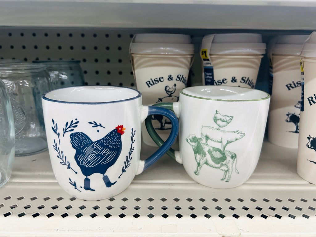 Farm animal mugs