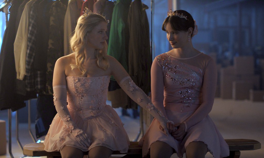 Alexandra Beaton as Elise Russo and Madelyn Keys as Adriana Russo in 'Finding Her Edge'
