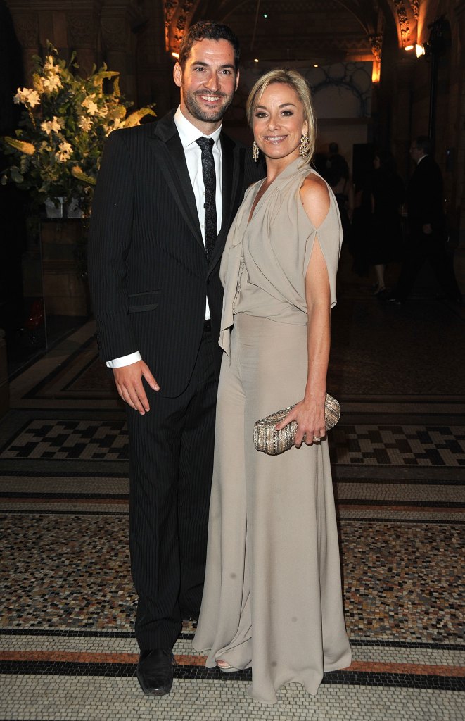 Tom Ellis (L) and Tamzin Outhwaite (2010)