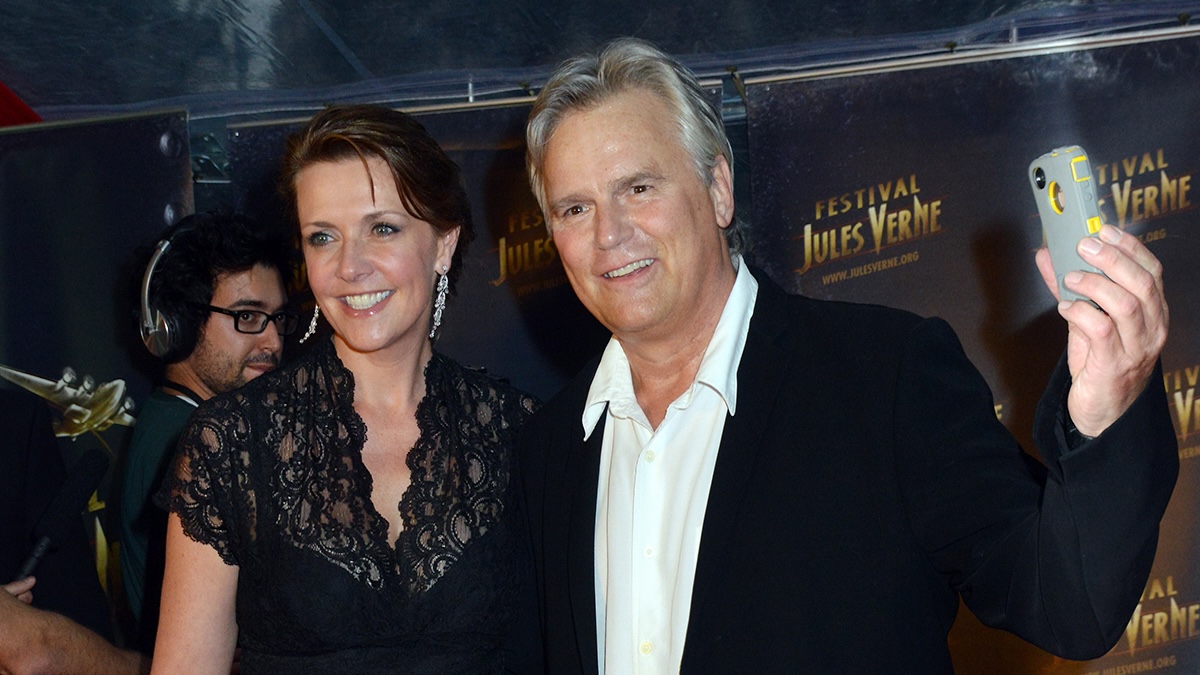 Amanda Tapping and Richard Dean Anderson attend the Jules Vernes Awards 20th Anniversay Ceremony - 'Tribute To Richard Dean Anderson' at the Grand Rex on October 10, 2012 in Paris, France.